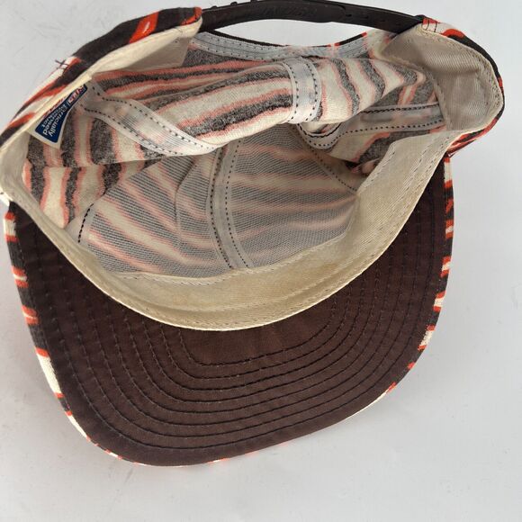 Vtg‎ Cleveland Browns Zubaz Zebra Print Snapback Hat NFL Football - Picture 7 of 10